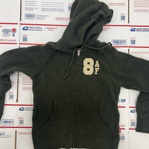 Abercrombie and Fitch A&F Distressed Hoodie Sweatshirt Long Sleeve Sz Small
